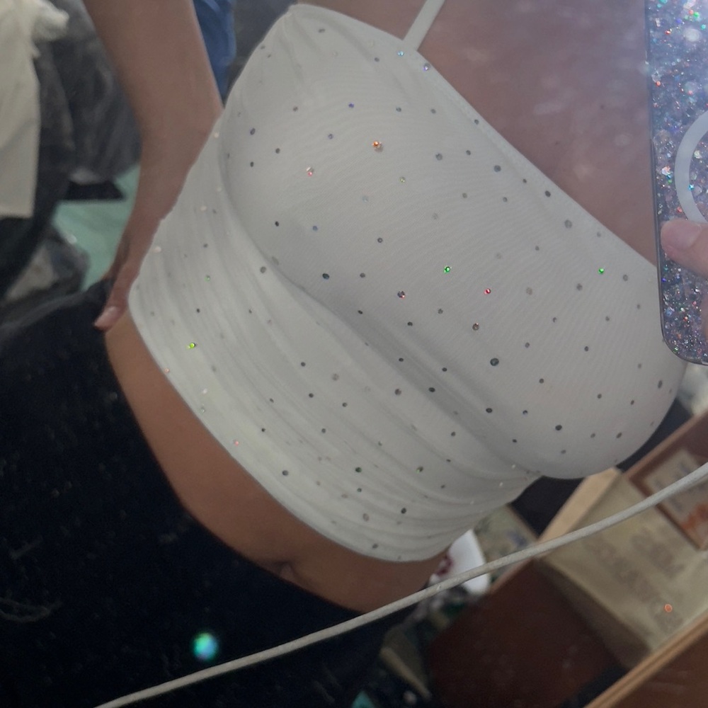White Crop Top